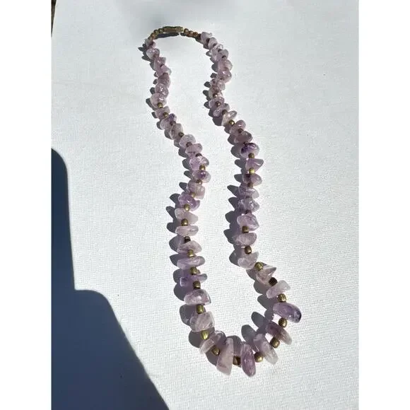 Vintage Amethyst Bead Necklace - Picture 3 of 4